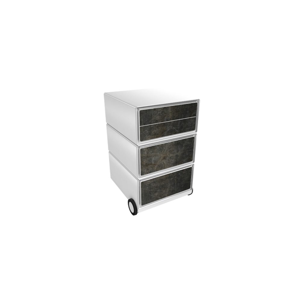 PAPERFLOW Rollcontainer easyBox 4 horizontale Schubladen 642x390x436mm PERSO VULNUS