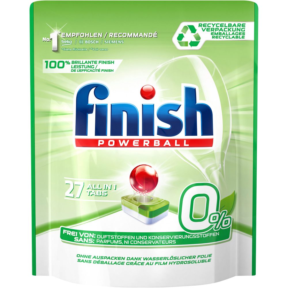 Finish Spülmaschinentabs 0% 27 Stück