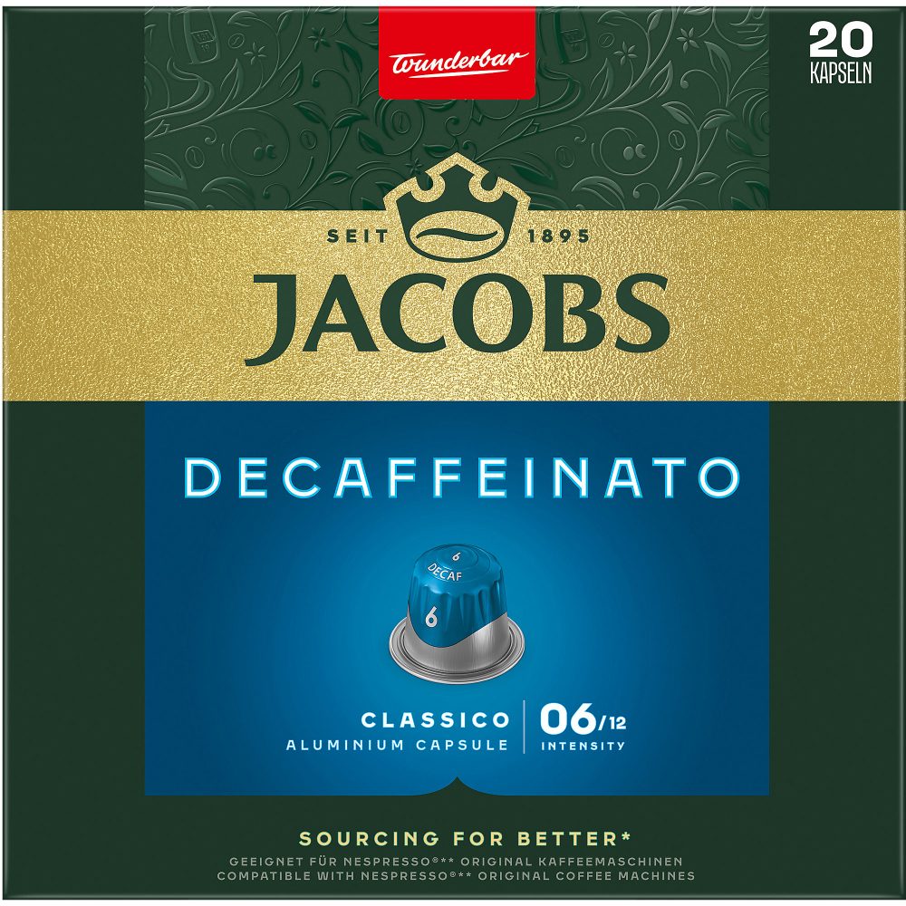 Jacobs Lungo 6 Decaffeinato Kaffeekapseln 20 Stück à 5.2 g