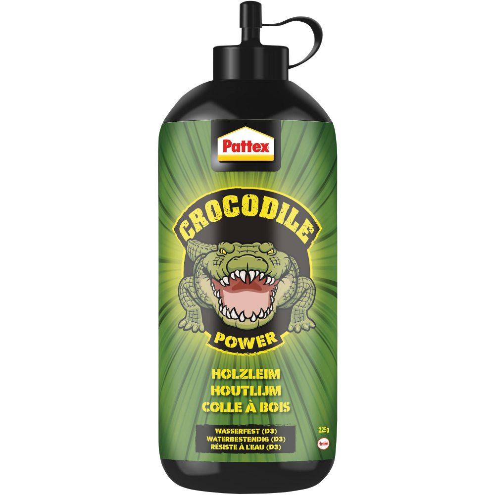 Pattex Holzleim Permanent Crocodile Power Flüssig Transparent 225 g PCHL4