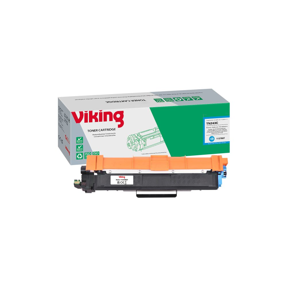 Viking TN-243C Kompatibel Brother Tonerkartusche Cyan