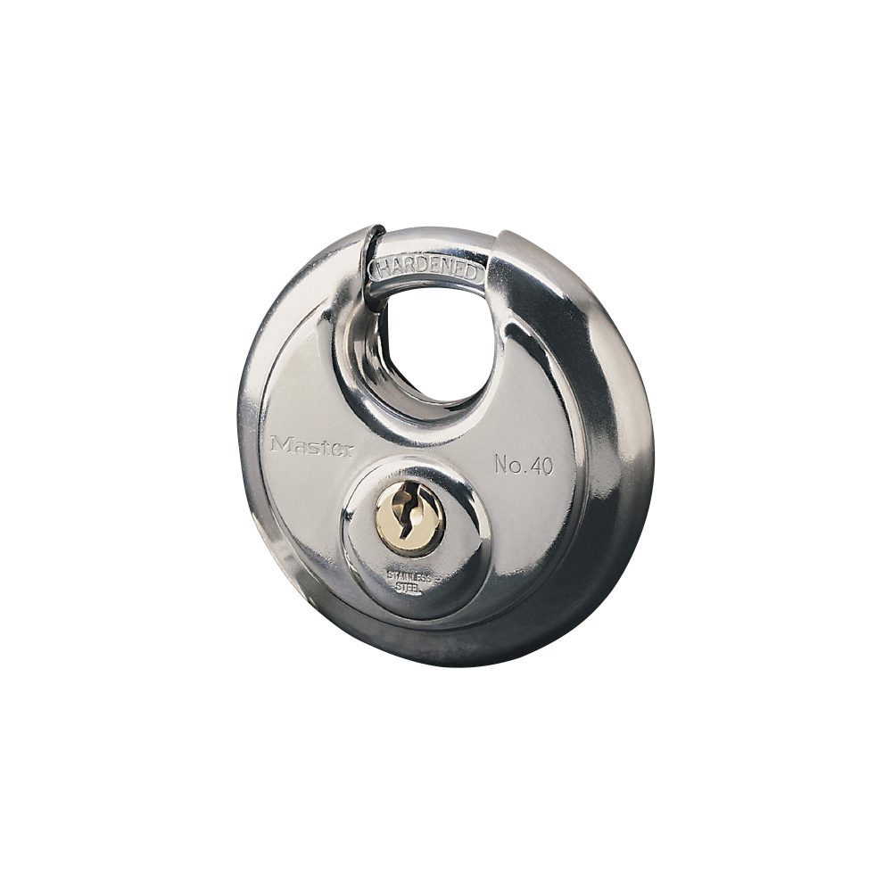 Master Lock Vorhängeschloss 40EURD 7 x 2,8 x 9,6 cm Edelstahl Grau