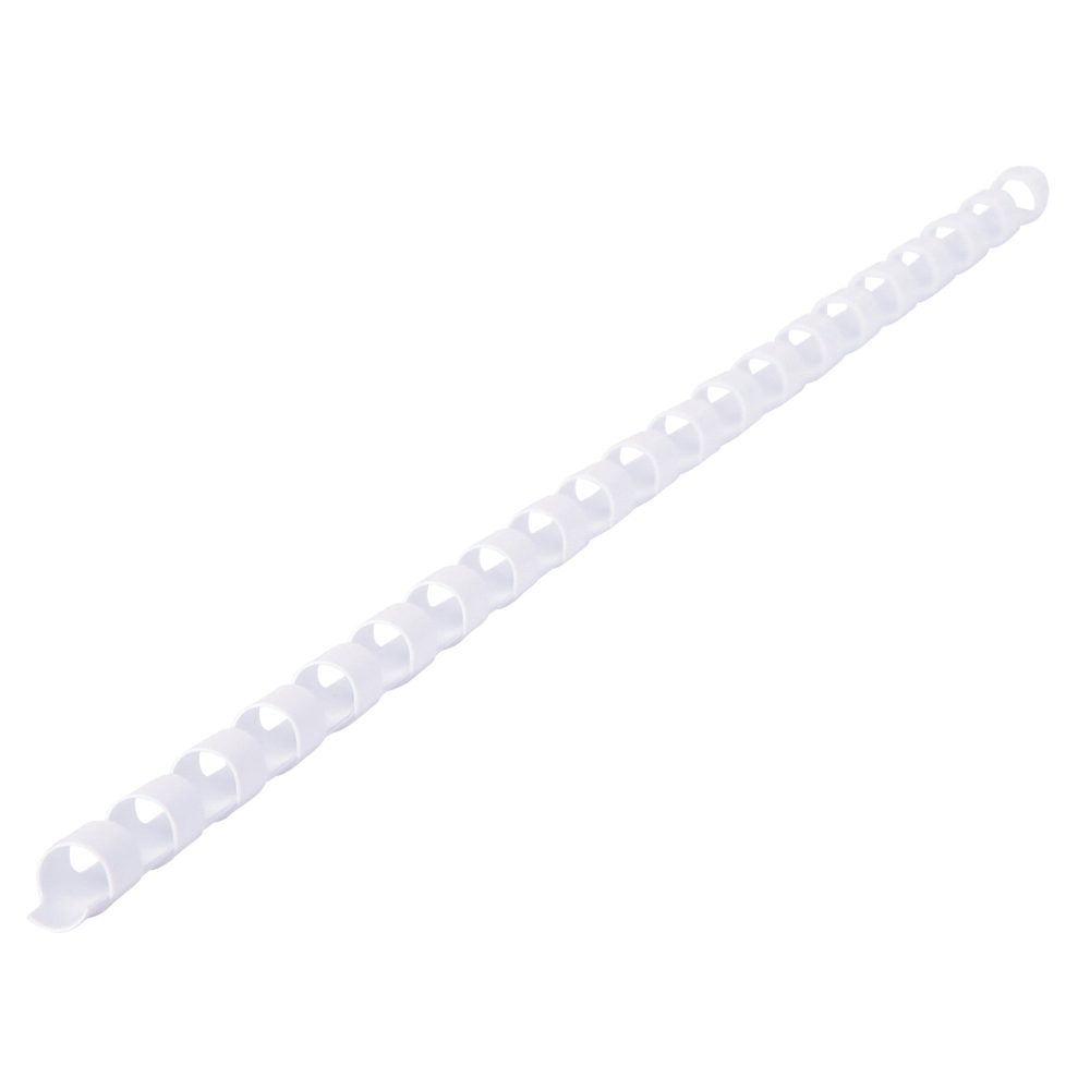 Plastikbinderücken A4 PVC für 25 Blatt 6 mm Weiss 100 Stück