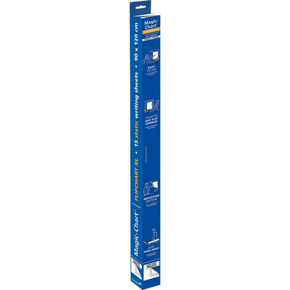 Legamaster Magic-Chart XL Flipchart-Folie 7-159054 120 x 90 cm Kariert Weiß Rolle mit 15 Blatt