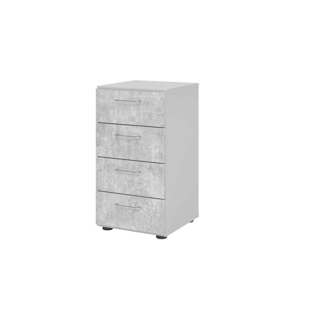 Hammerbacher Schrank V924S4/5/M/BS Grau 40 x 42 x 74,6 cm