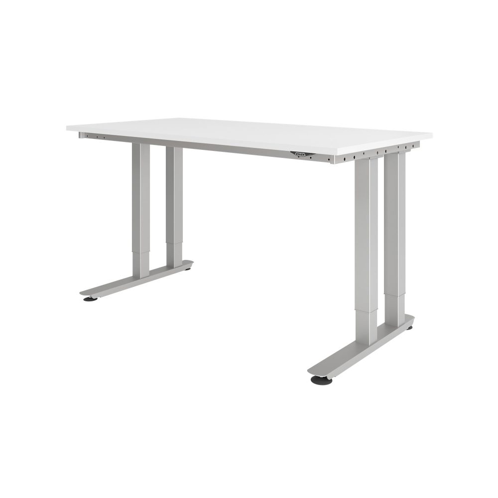 Hammerbacher Schreibtisch VHD41608S/W Weiß 160 x 80 cm