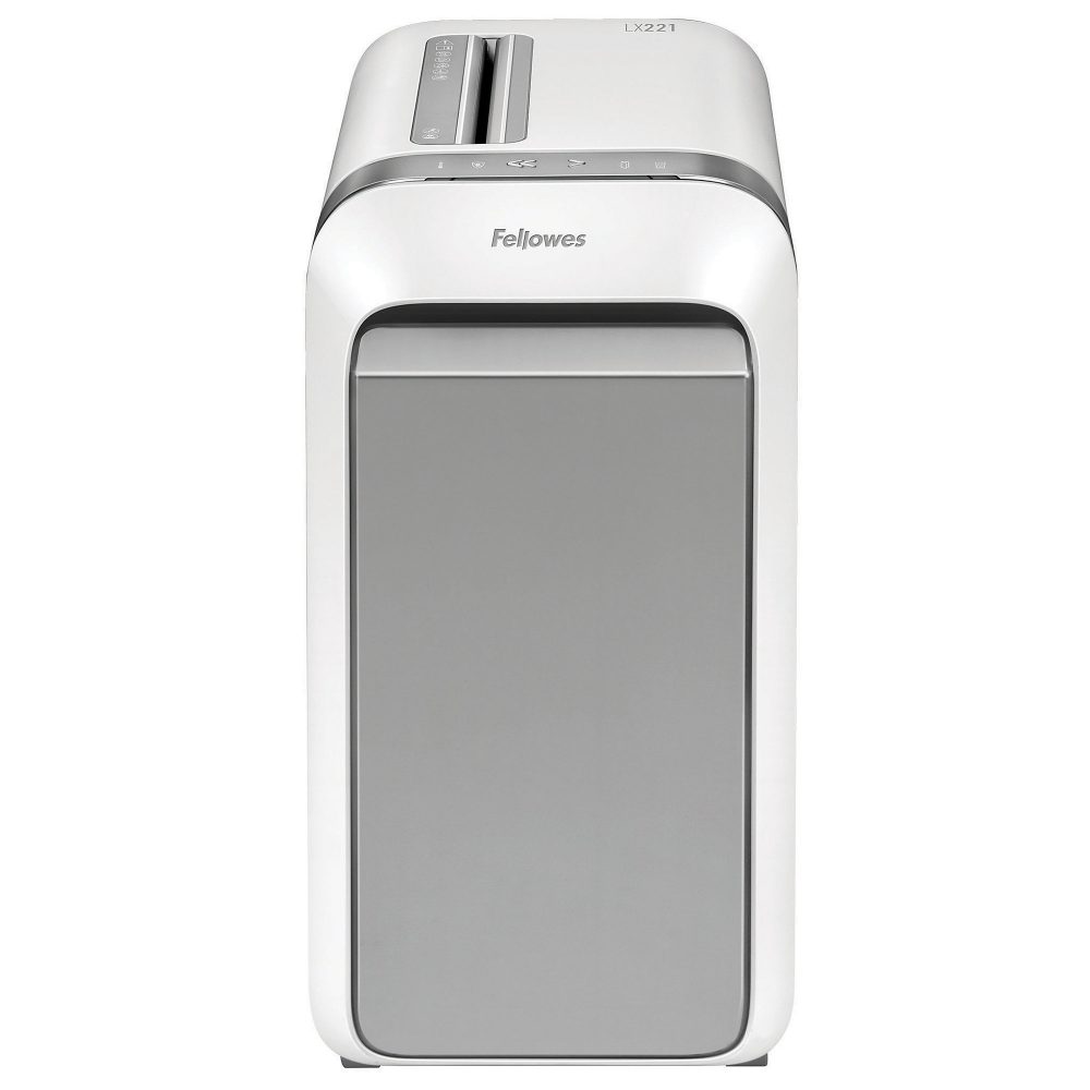 FELLOWES Aktenvernichter Powershred LX221 Mikroschnitt Grau, Weiss