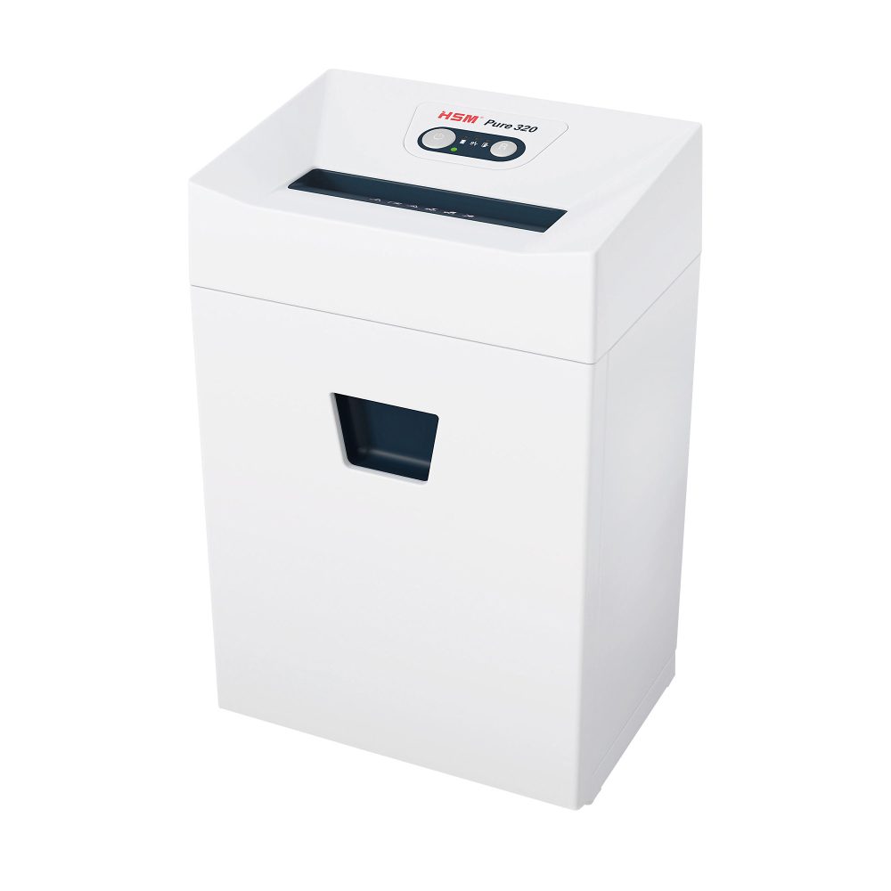 HSM Aktenvernichter Pure Pure 320 Streifenschnitt Weiss