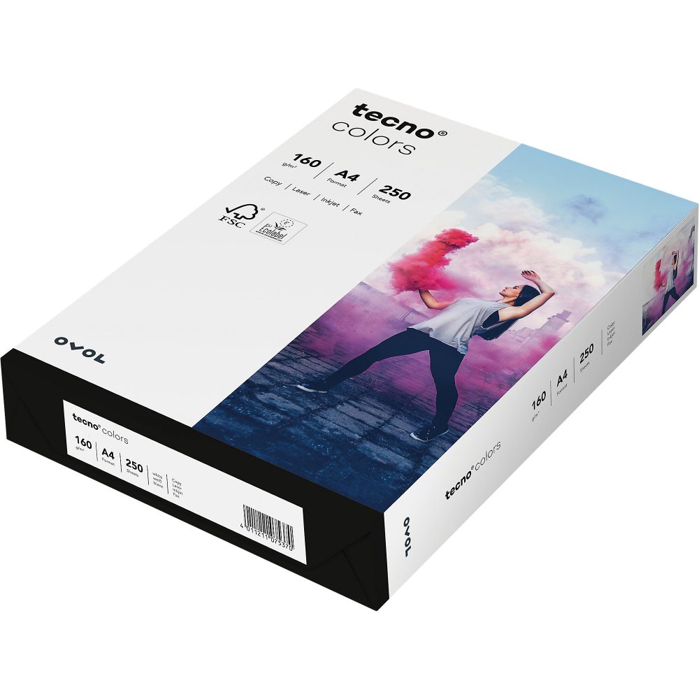 tecno DIN A4 Papier Weiß 160 g/m² 250 Blatt