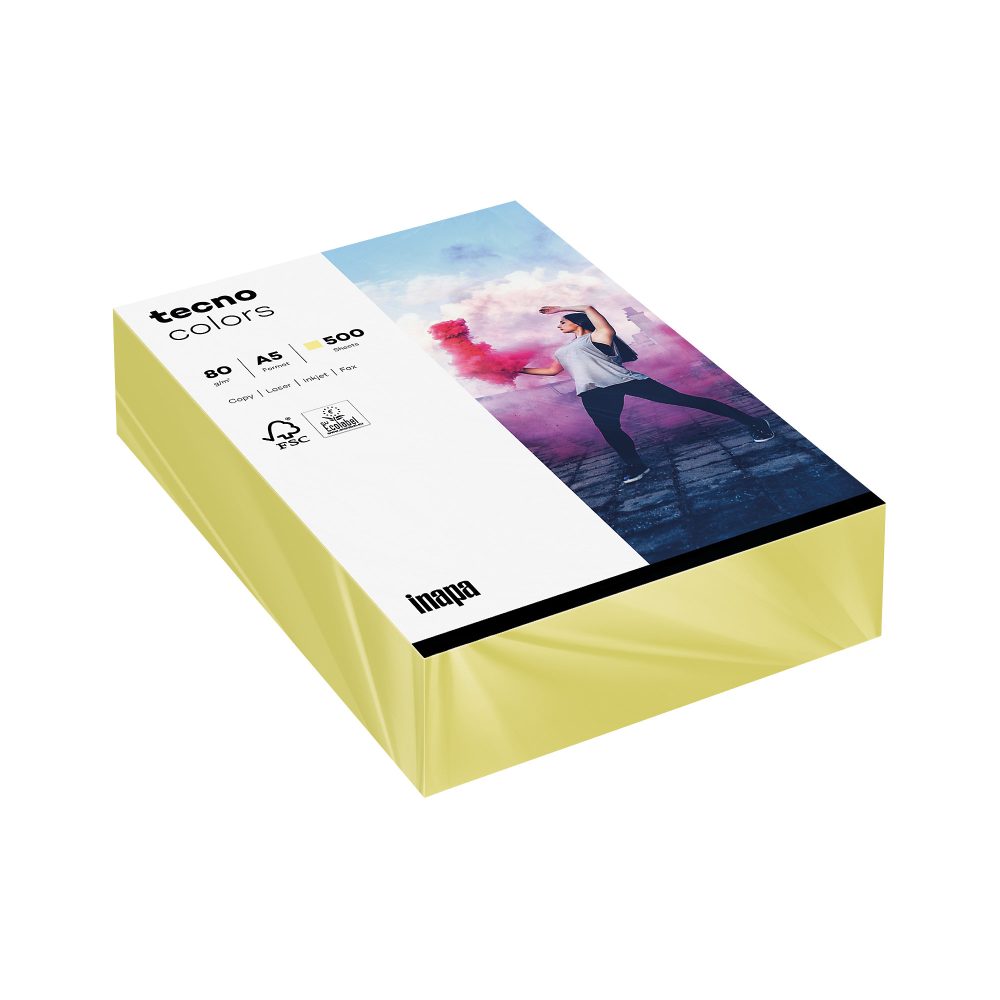 Tecno Gelb A5 80 gsm Papier 500 Stück