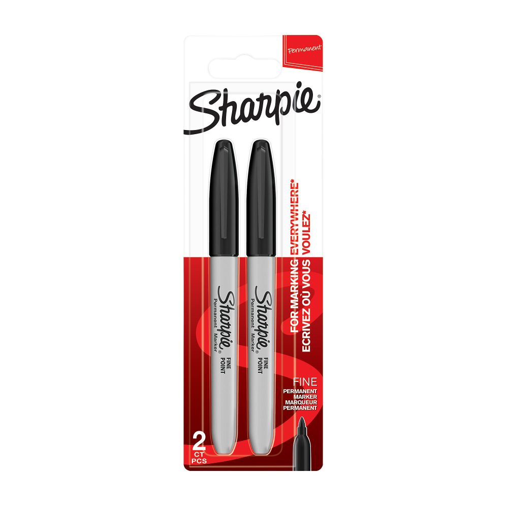 Sharpie Permanentmarker Schwarz 2 Stück