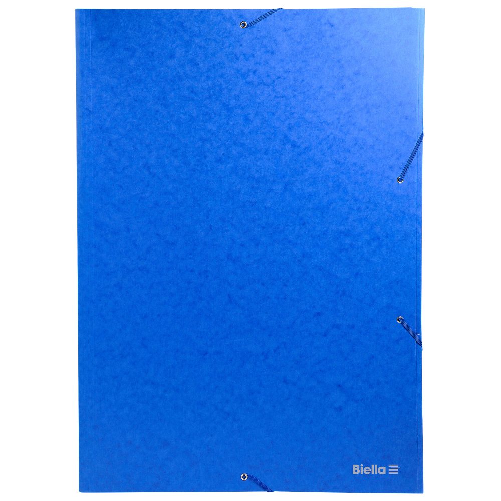Biella Mappe mit Gummiband Topcolor A3 Blau Karton 32 x 44 x 0,5 cm 10 Stück