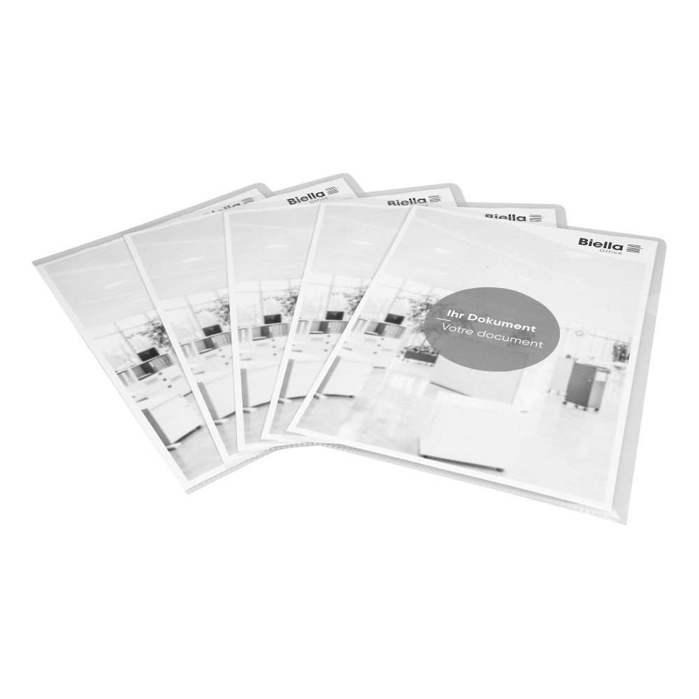 Biella Sichthüllen glatt Advanced A4 Transparent PP Packung mit 200 Stück