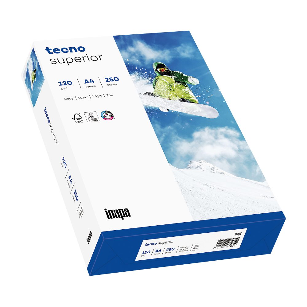tecno Superior DIN A4 Druckerpapier Weiß 120 g/m² 250 Blatt