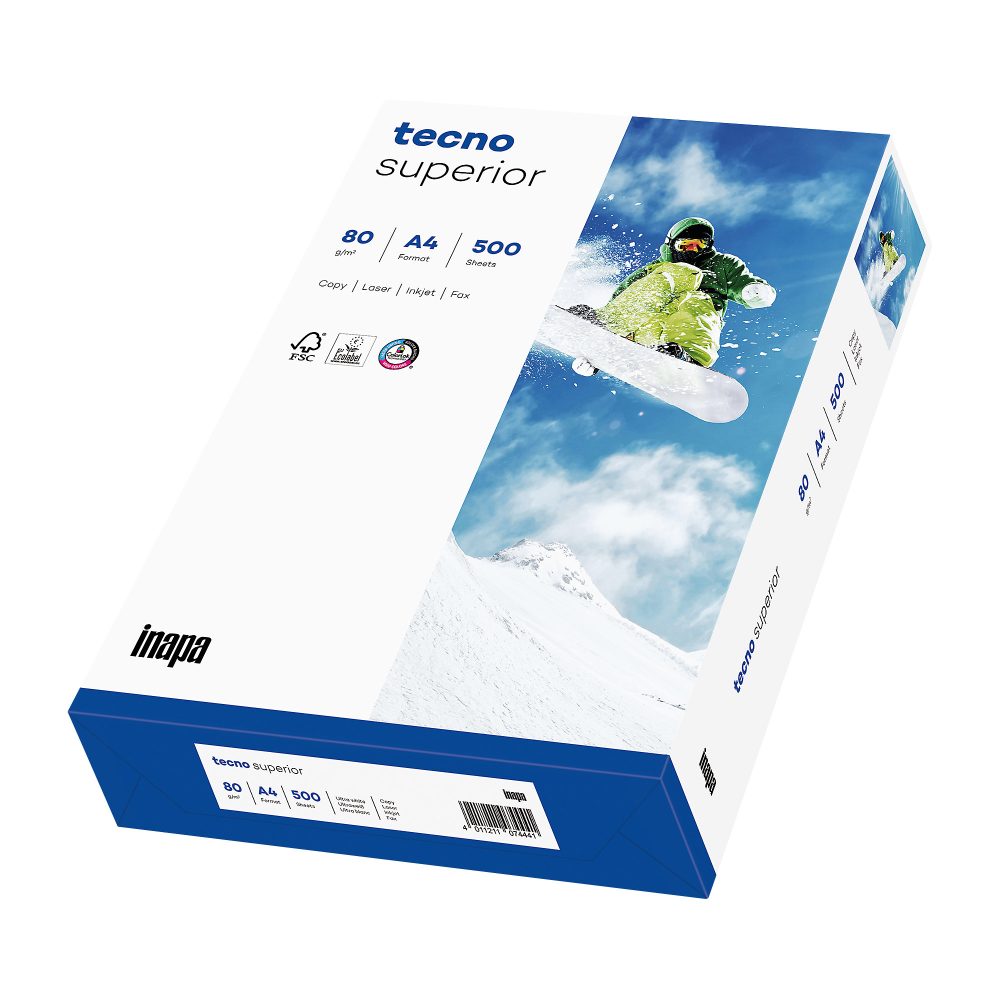 tecno Superior DIN A4 Druckerpapier Weiß 80 g/m² 500 Blatt