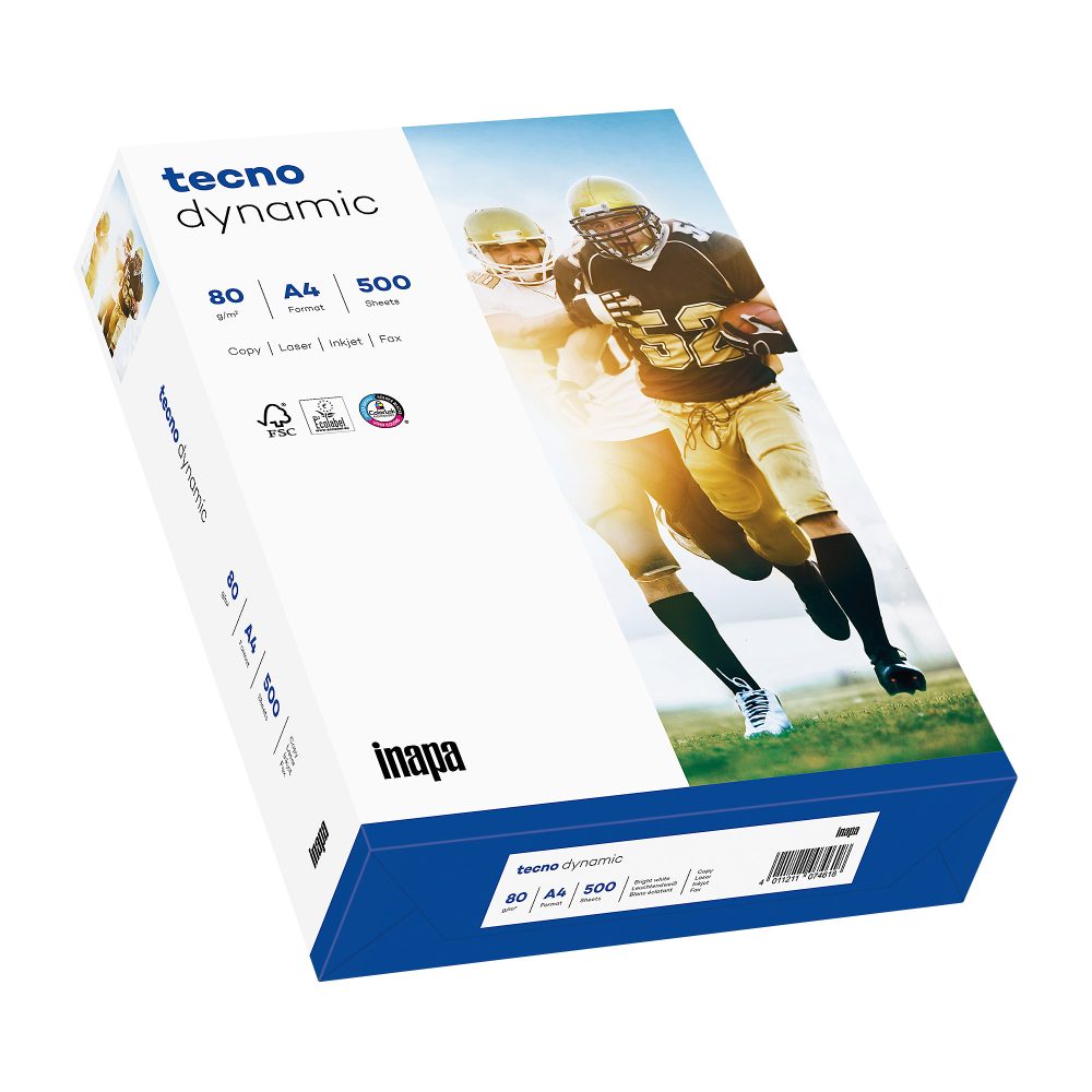 tecno Dynamic DIN A4 Druckerpapier 80 g/m² Weiß 2 Löcher 500 Blatt