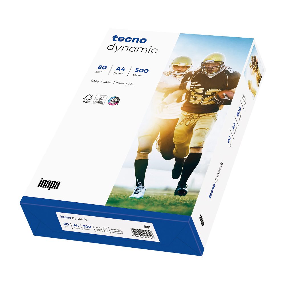 tecno Dynamic Papier A4 4-fach gelocht 80 g/m² Weiss 500 Blatt