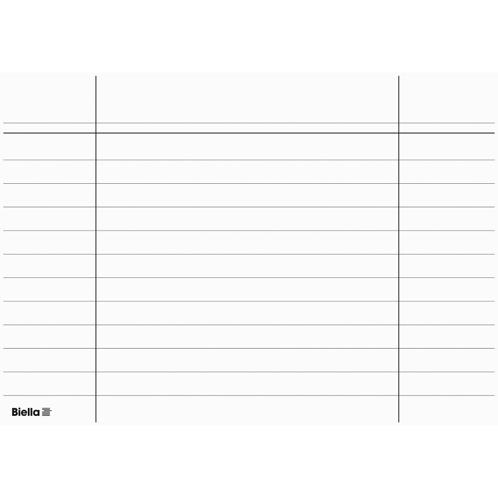Biella Karteikarten A6 Lineatur 31 Weiss 10,5 x 15 x 2 cm 400 Stück