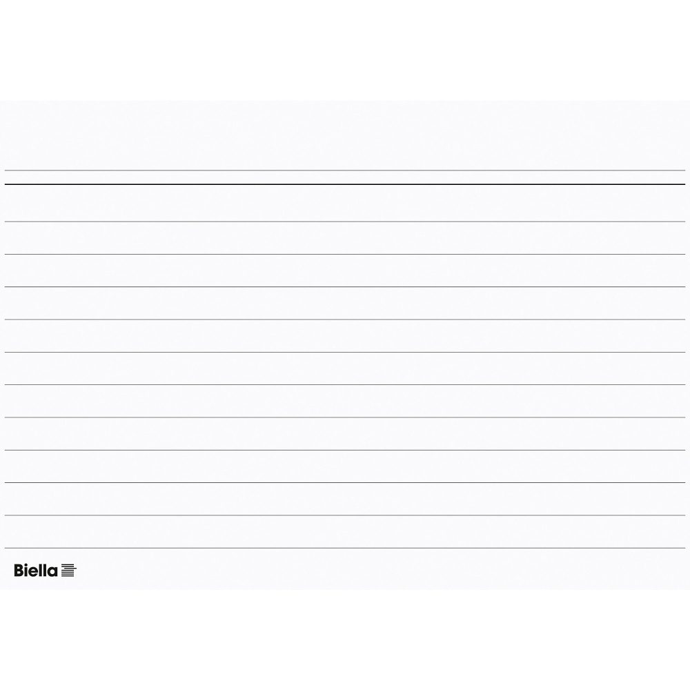 Biella Karteikarten A4 Weiss 21 x 29,5 x 2 cm Packung mit 200 Stück