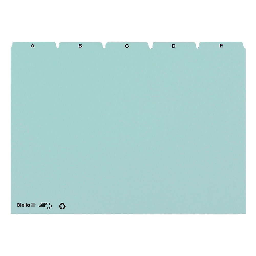 Biella Leitkarten A-Z blau A4 24 x 31 x 1,4 cm Karton
