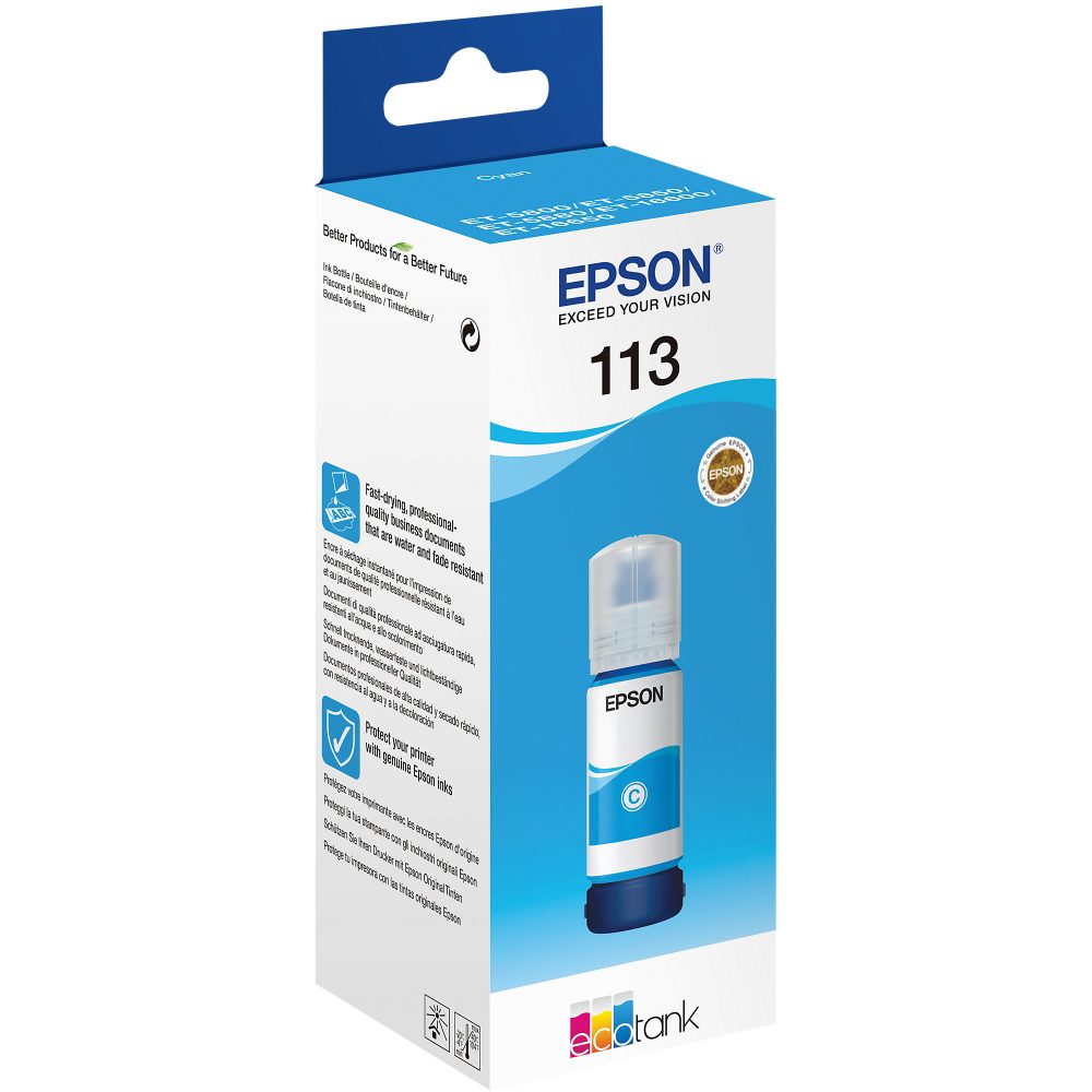 EPSON Tintenbeh&auml;lter 113 cyan T06B240 EcoTank ET-5800 6000 Seiten