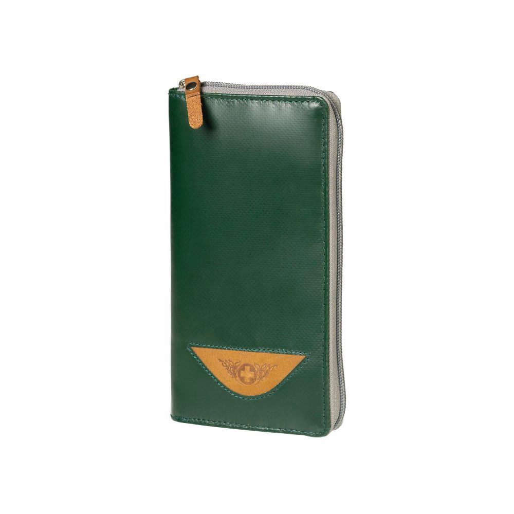 Biella Brieftasche Stoff Grün 2,5 x 19,5 x 10 cm