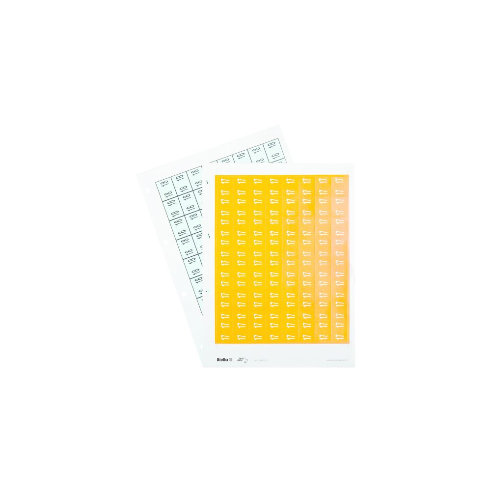 Biella 2021 Jahresetiketten Selbstklebend 315 x 245 mm 20 Blatt à 64 Etiketten