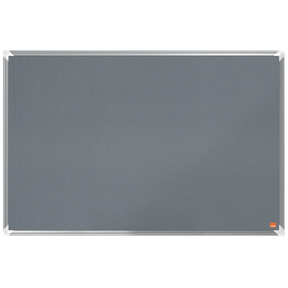 Nobo Pinnwand Filz Premium Plus Grau 90 x 60 cm