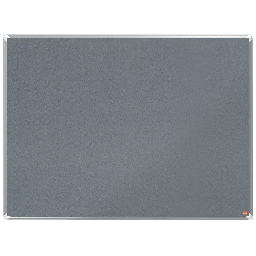 Nobo Pinnwand Filz Premium Plus Grau 120 x 90 cm