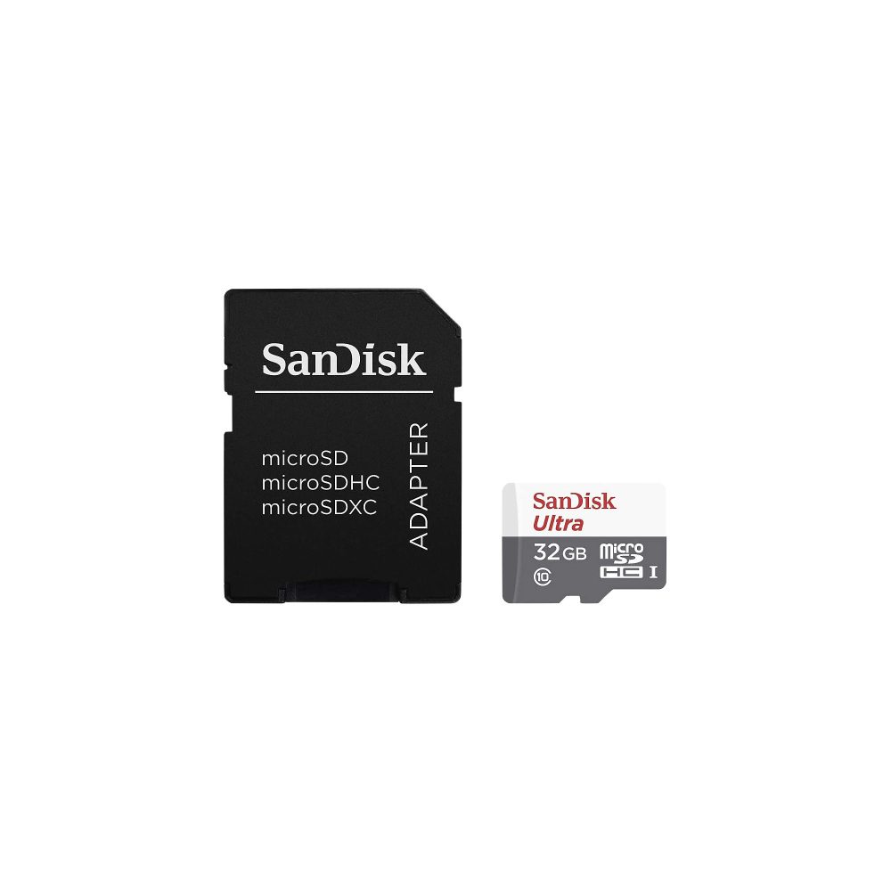 SanDisk Ultra Lite microSDHC UHS-I-Speicherkarte mit SD-Adapter 32 GB Klasse 10 SDSQUNR-032G-GN6TA