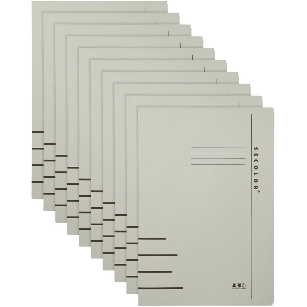 Jalema Clip File Secolor Folio 3103707 Grau 10 Stück