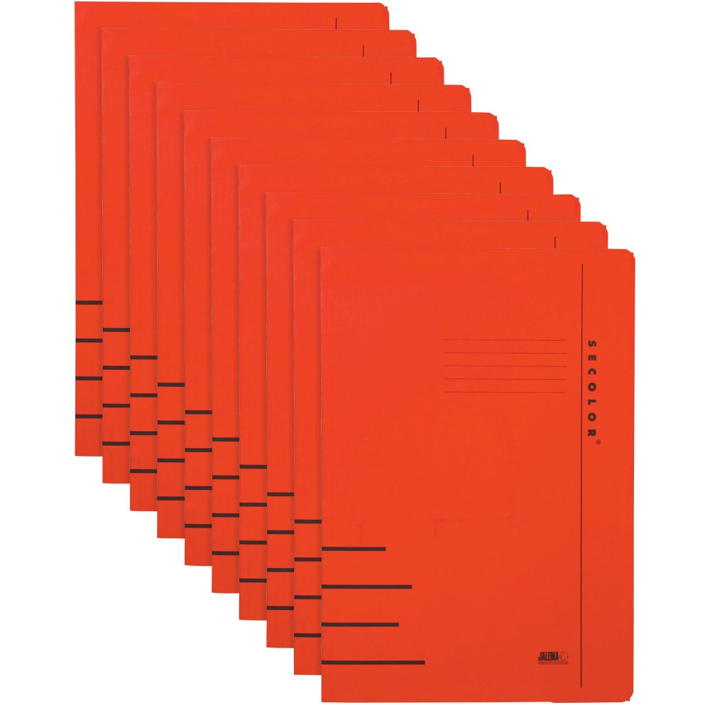 Djois Secolor Clip File Folio 3103715 Rot 10 Stück