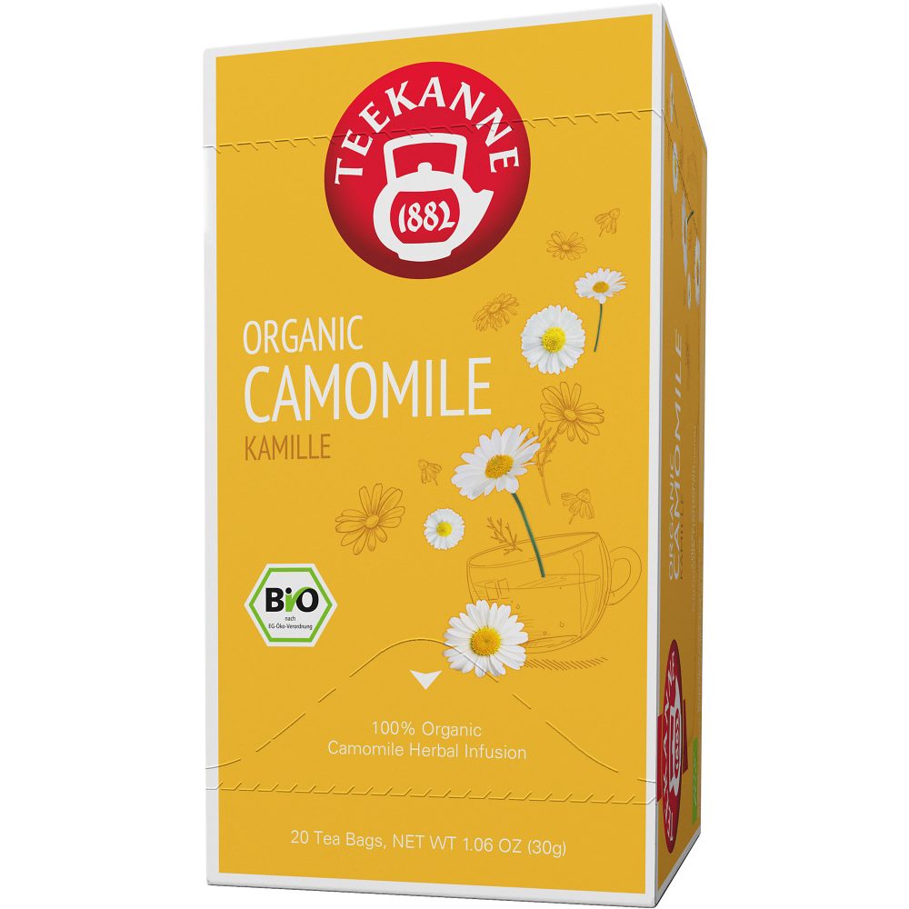TEEKANNE Bio Kamille Tee Packung mit 20 Stück