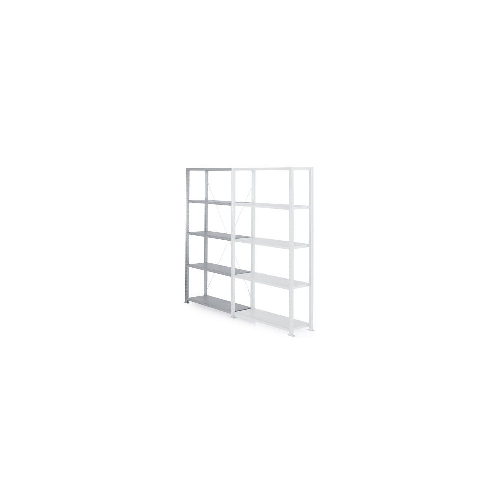 MANORGA Anbauregal Next mit 5 Ebenen Adaptiv 1.000 x 600 x 2.000 mm