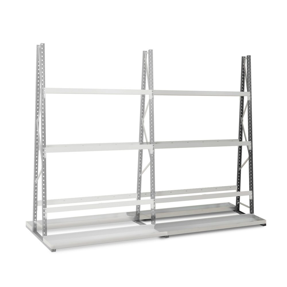 MANORGA Doppelseitiges Vertikales Anbauregal Epsivol 1.500 x 2.500 mm