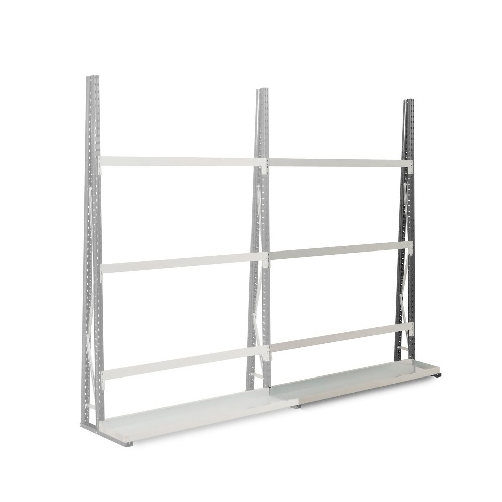 MANORGA Einseitiges Vertikales Anbauregal Epsivol 1.500 x 340 X 2.500 mm