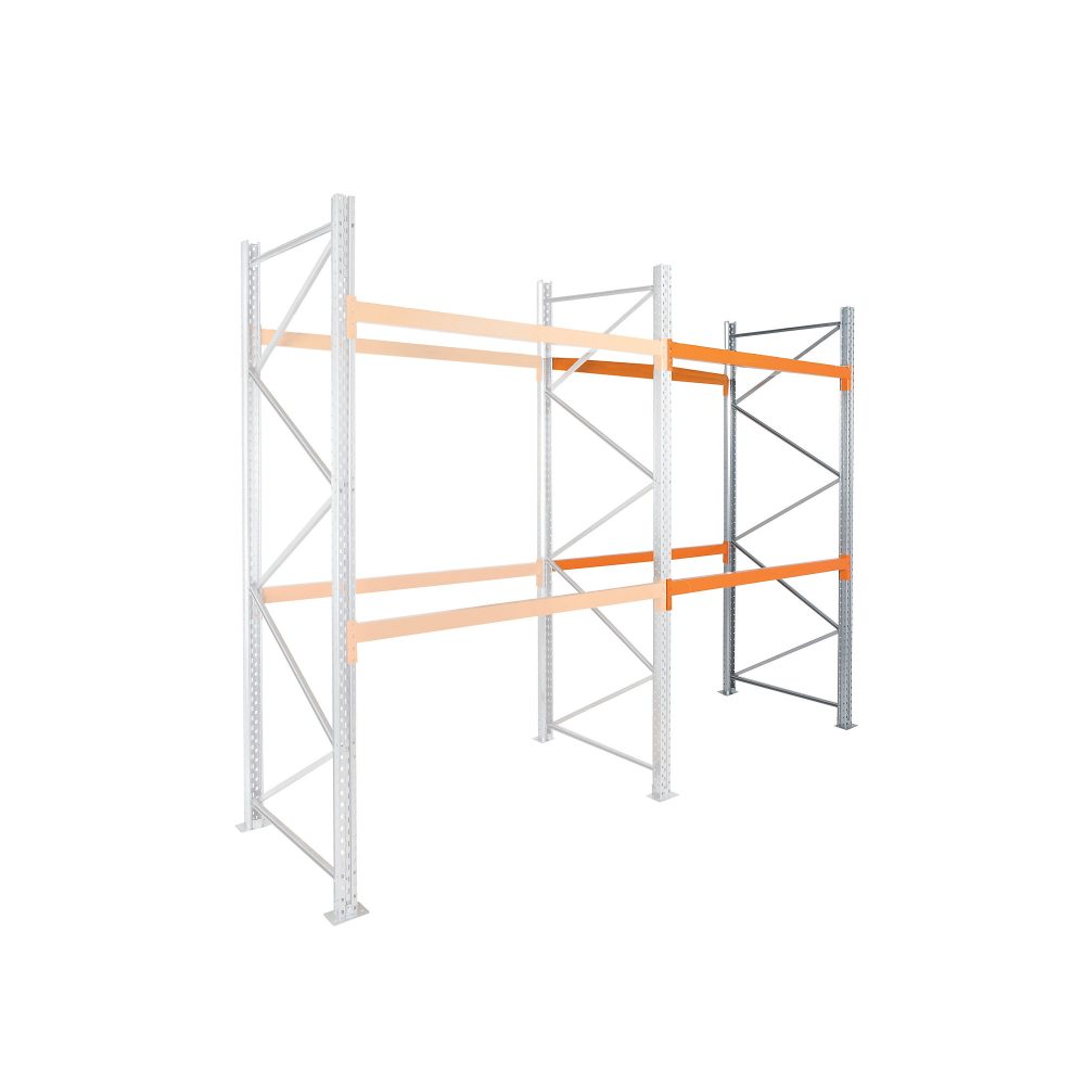 MANORGA Anbauregal mit 2 Ebenen Epsirack Vormontiert 1.825 x 1.100 x 4.500 mm