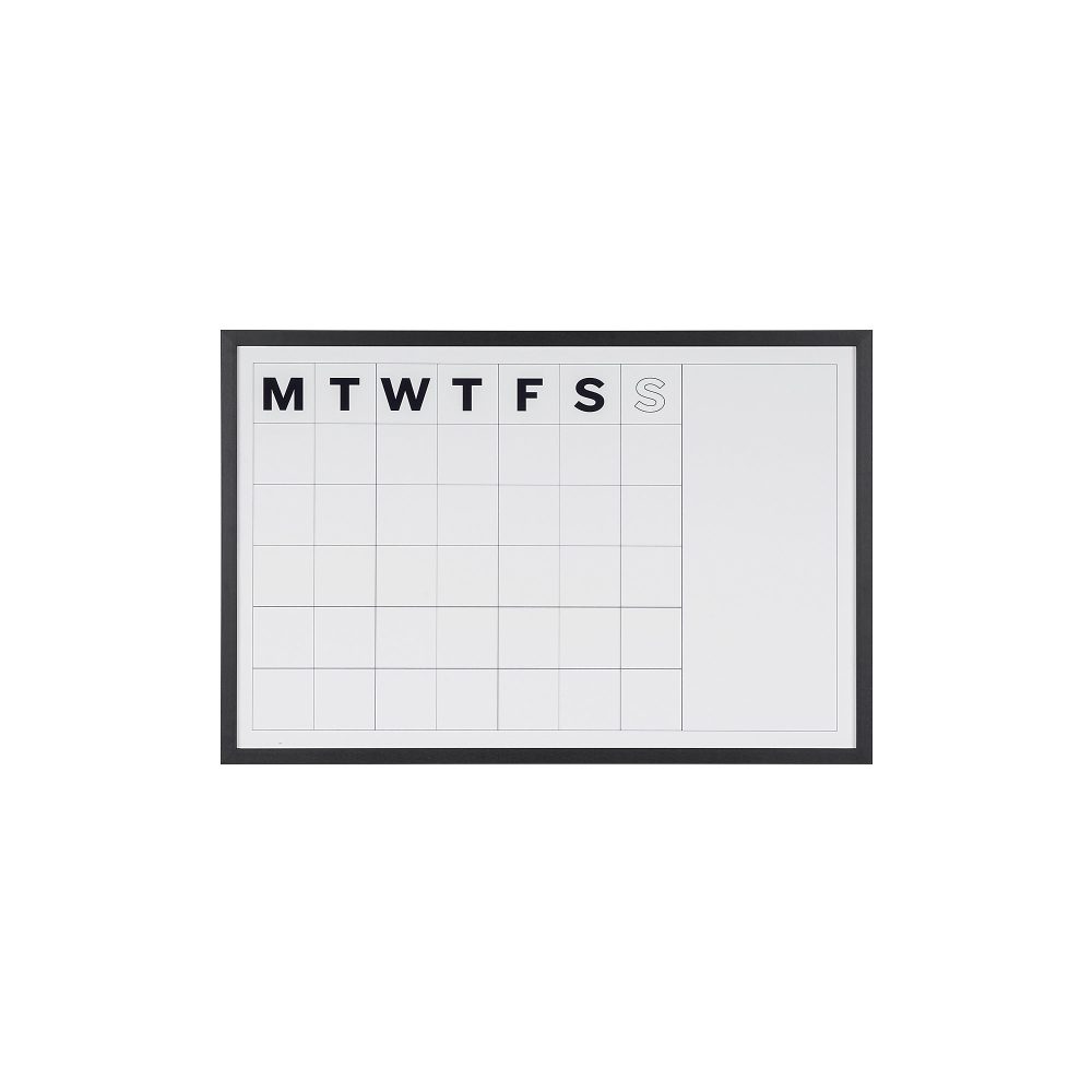 Bi-Office Wandmontage Monatsplaner Quer Weiss 90 x 60 cm
