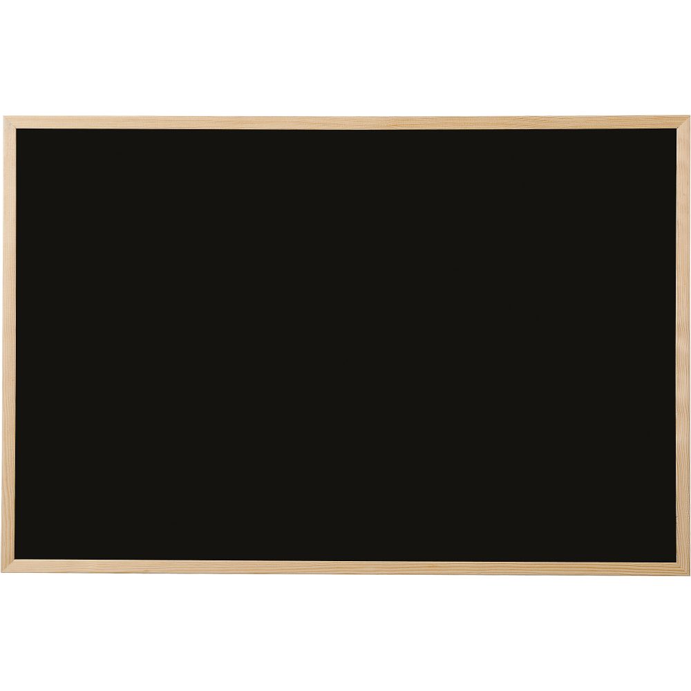 Bi-Office Kreidetafel Kiefer schwarz 900 x 600 mm
