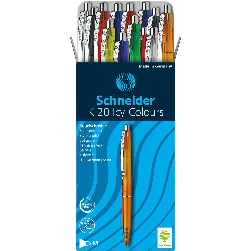 Schneider Kugelschreiber K20 Blau 0.5 mm 20 Stück
