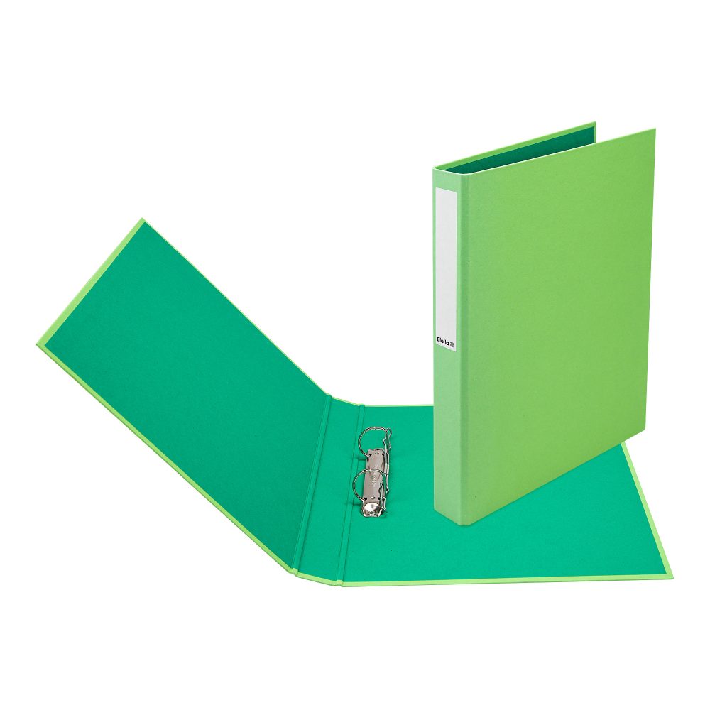 Biella Ringhefter Evergreen A4 2 Ring 20 mm Karton Hellgrün 10 Stück