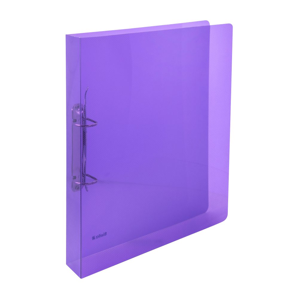 Biella Ringhefter ClearColor A4 2 Ring 25 mm PP Transparent, Violett 10 Stück