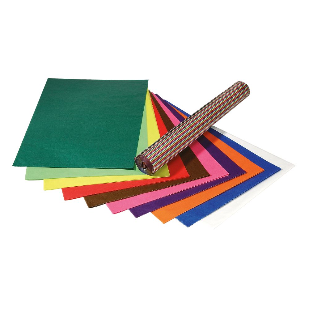 Folia Bastelpapier Transparentpapier Farbig Assortiert 42 g/m² 82509 100 Blatt