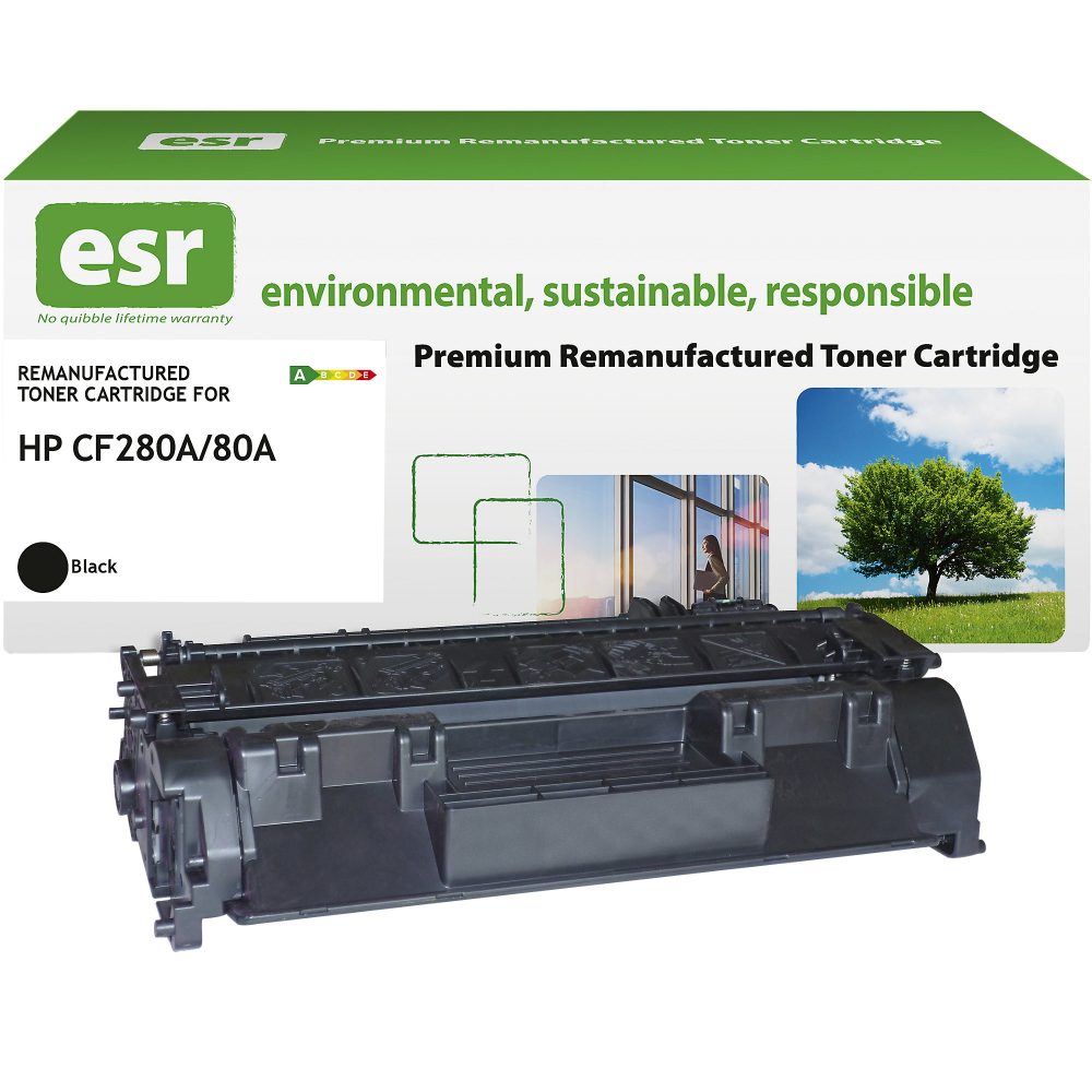 esr Tonerkartusche kompatibel mit HP 80A CF280A  Schwarz