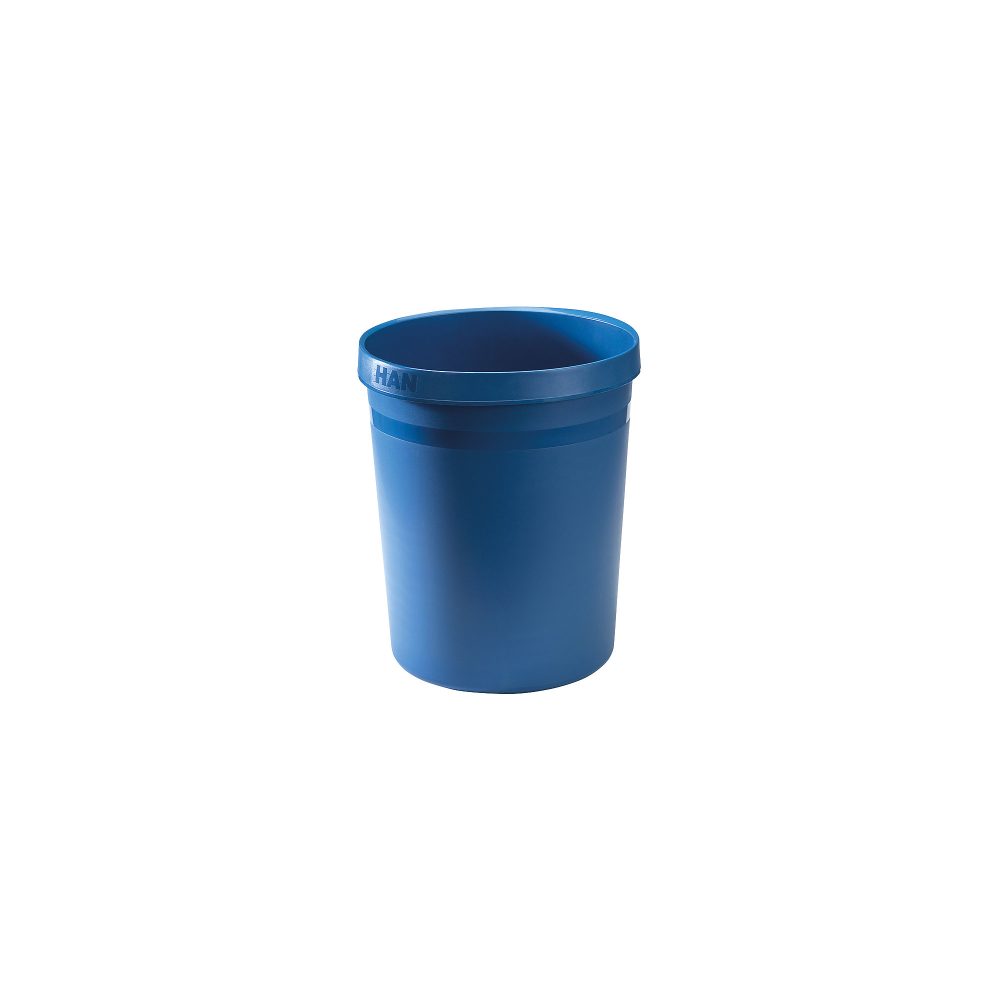 HAN GRIP KARMA 18198-16 Papierkorb 18 l (Ø x H) 312 mm x 350 mm Recycling Kunststoff Blau 1 St.