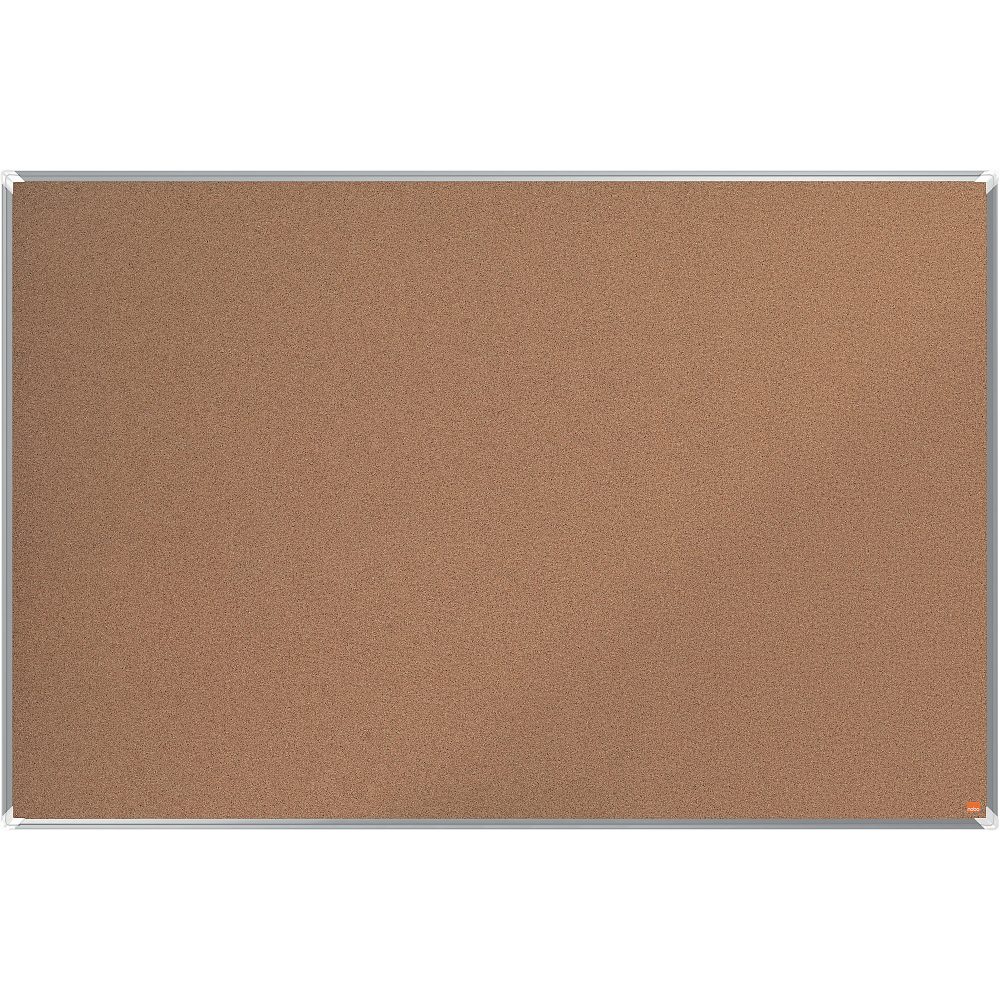 Nobo Premium Plus Wandmontierbare Pinnwand 1915182 Kork Alurahmen 1500 x 1000 mm Braun