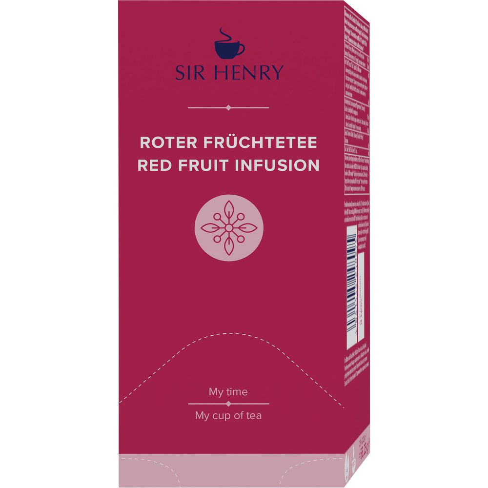 SIR HENRY Roter Früchtetee 25 Stück