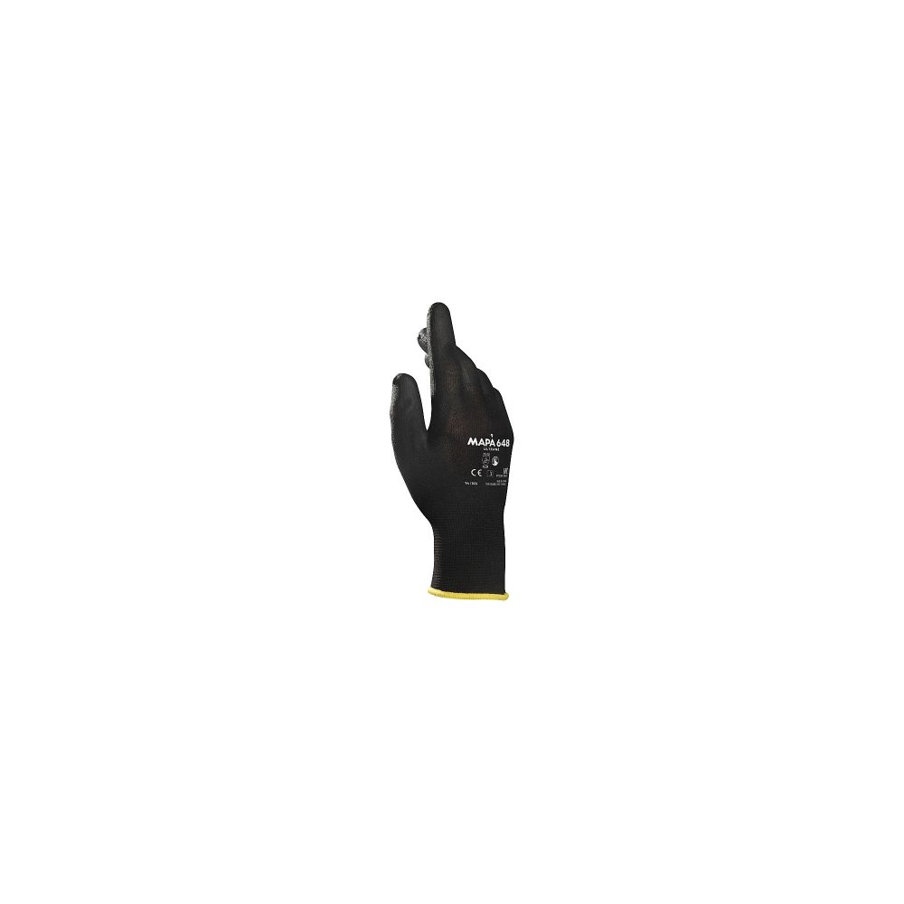 MAPA Professional Ultrane 648 Handschuhe PU (Polyurethan) Schwarz