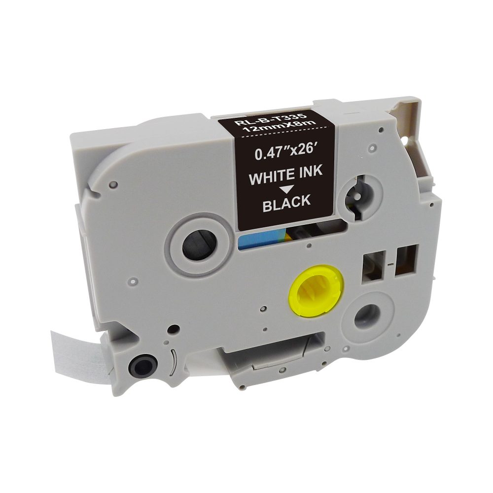 P-Touch Beschriftungsband Kompatibel Brother TZe-335 5BRT335-WT Selbsthaftend 67,5 mm x 8 m