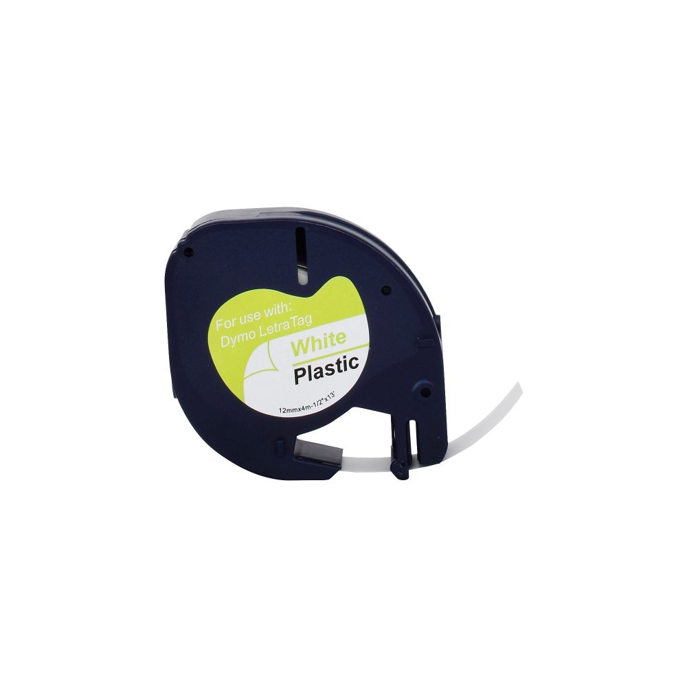 LT Beschriftungsband Kompatibel DYMO 91221 5DY91221-WT Selbsthaftend Weiss 56 mm x 4 m